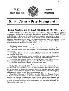 Verordnungsblatt für das Kaiserlich-Königliche Heer