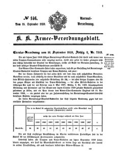 Verordnungsblatt für das Kaiserlich-Königliche Heer 18590918 Seite: 1