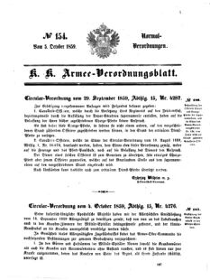 Verordnungsblatt für das Kaiserlich-Königliche Heer 18591005 Seite: 1