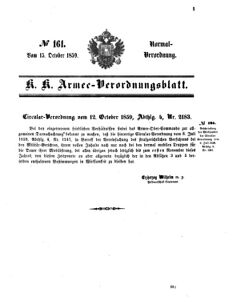 Verordnungsblatt für das Kaiserlich-Königliche Heer