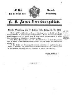 Verordnungsblatt für das Kaiserlich-Königliche Heer 18591018 Seite: 1