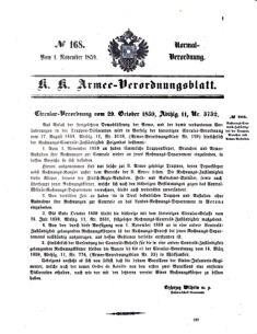 Verordnungsblatt für das Kaiserlich-Königliche Heer 18591101 Seite: 1