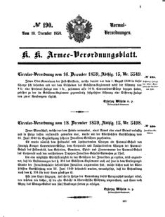 Verordnungsblatt für das Kaiserlich-Königliche Heer 18591219 Seite: 1