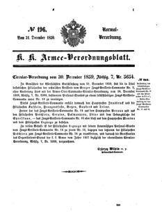 Verordnungsblatt für das Kaiserlich-Königliche Heer 18591231 Seite: 19