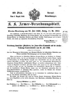 Verordnungsblatt für das Kaiserlich-Königliche Heer 18600804 Seite: 1