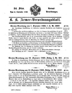 Verordnungsblatt für das Kaiserlich-Königliche Heer