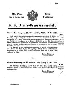 Verordnungsblatt für das Kaiserlich-Königliche Heer 18601019 Seite: 7