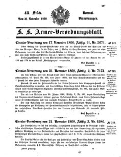 Verordnungsblatt für das Kaiserlich-Königliche Heer