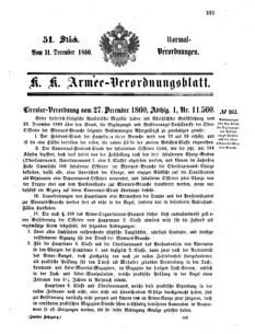 Verordnungsblatt für das Kaiserlich-Königliche Heer 18601231 Seite: 1