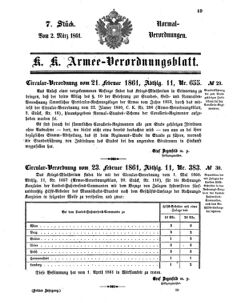 Verordnungsblatt für das Kaiserlich-Königliche Heer