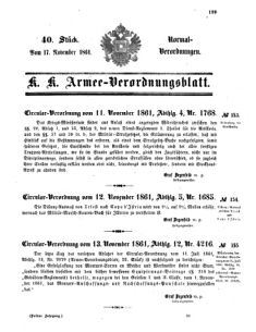 Verordnungsblatt für das Kaiserlich-Königliche Heer 18611117 Seite: 1