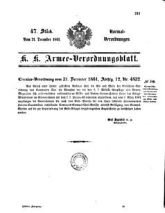 Verordnungsblatt für das Kaiserlich-Königliche Heer 18611231 Seite: 11