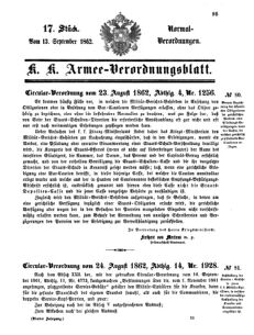 Verordnungsblatt für das Kaiserlich-Königliche Heer