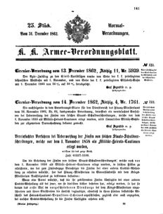 Verordnungsblatt für das Kaiserlich-Königliche Heer