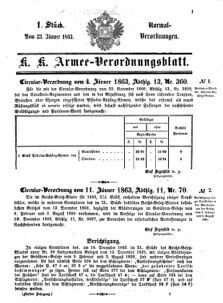 Verordnungsblatt für das Kaiserlich-Königliche Heer