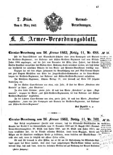 Verordnungsblatt für das Kaiserlich-Königliche Heer