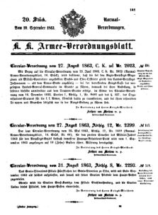 Verordnungsblatt für das Kaiserlich-Königliche Heer