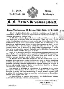 Verordnungsblatt für das Kaiserlich-Königliche Heer 18631231 Seite: 33