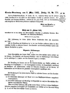 Verordnungsblatt für das Kaiserlich-Königliche Heer 18650315 Seite: 5