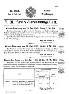 Verordnungsblatt für das Kaiserlich-Königliche Heer