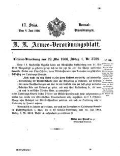 Verordnungsblatt für das Kaiserlich-Königliche Heer