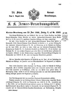 Verordnungsblatt für das Kaiserlich-Königliche Heer