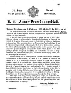 Verordnungsblatt für das Kaiserlich-Königliche Heer 18660920 Seite: 1