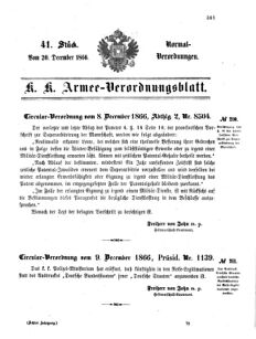 Verordnungsblatt für das Kaiserlich-Königliche Heer 18661220 Seite: 1