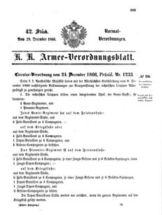 Verordnungsblatt für das Kaiserlich-Königliche Heer 18661228 Seite: 1