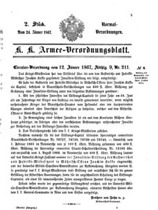 Verordnungsblatt für das Kaiserlich-Königliche Heer