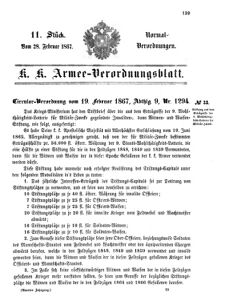 Verordnungsblatt für das Kaiserlich-Königliche Heer 18670228 Seite: 17