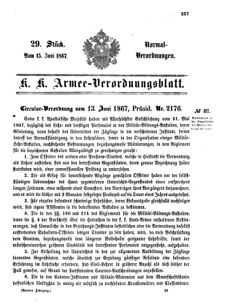 Verordnungsblatt für das Kaiserlich-Königliche Heer 18670615 Seite: 5