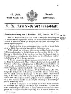 Verordnungsblatt für das Kaiserlich-Königliche Heer 18671114 Seite: 1