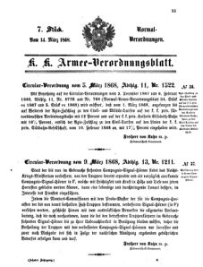 Verordnungsblatt für das Kaiserlich-Königliche Heer