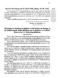 Verordnungsblatt für das Kaiserlich-Königliche Heer 18680418 Seite: 3