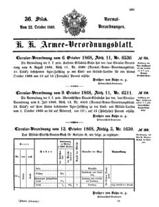 Verordnungsblatt für das Kaiserlich-Königliche Heer