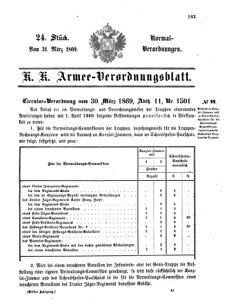 Verordnungsblatt für das Kaiserlich-Königliche Heer 18690331 Seite: 47