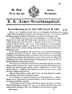 Verordnungsblatt für das Kaiserlich-Königliche Heer 18690422 Seite: 35