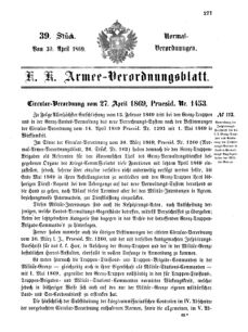 Verordnungsblatt für das Kaiserlich-Königliche Heer 18690430 Seite: 21