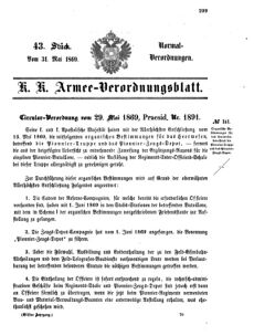 Verordnungsblatt für das Kaiserlich-Königliche Heer 18690531 Seite: 1