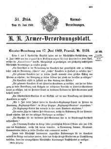 Verordnungsblatt für das Kaiserlich-Königliche Heer 18690618 Seite: 5