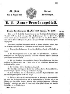 Verordnungsblatt für das Kaiserlich-Königliche Heer