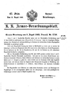 Verordnungsblatt für das Kaiserlich-Königliche Heer 18690811 Seite: 1