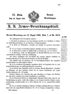 Verordnungsblatt für das Kaiserlich-Königliche Heer