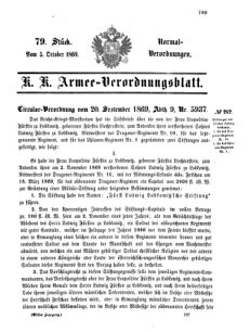 Verordnungsblatt für das Kaiserlich-Königliche Heer