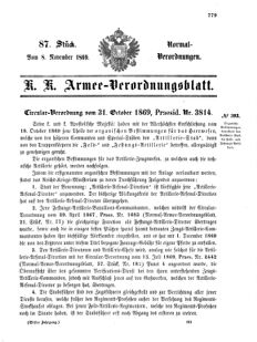 Verordnungsblatt für das Kaiserlich-Königliche Heer