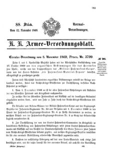 Verordnungsblatt für das Kaiserlich-Königliche Heer 18691112 Seite: 1