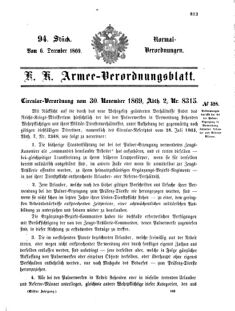 Verordnungsblatt für das Kaiserlich-Königliche Heer