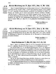 Verordnungsblatt für das Kaiserlich-Königliche Heer 18710427 Seite: 6