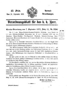 Verordnungsblatt für das Kaiserlich-Königliche Heer